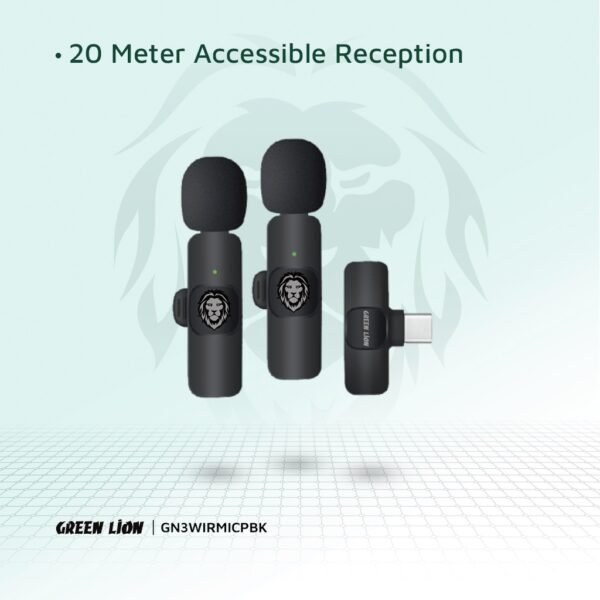Green Lion 3 in 1 Wireless Microphone - Image 5