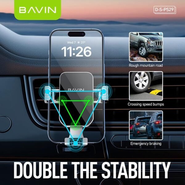 Bavin Universal Car Holder (PS29) – Black - Image 4