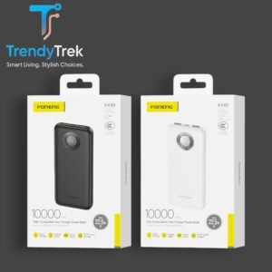 Foneng PX101 – 10000mAh Fast-Charge Power Bank with LCD Display (22.5W, 3 Outputs)