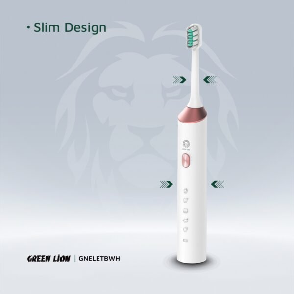 Green Lion Electric Toothbrush – Rechargeable, 4 Brush Heads - Image 8