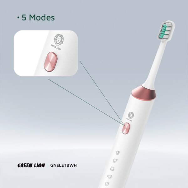 Green Lion Electric Toothbrush – Rechargeable, 4 Brush Heads - Image 9