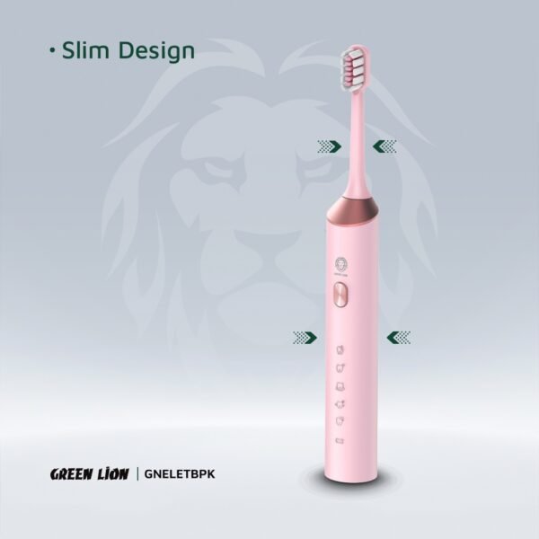 Green Lion Electric Toothbrush – Rechargeable, 4 Brush Heads - Image 4