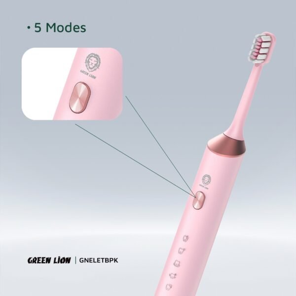 Green Lion Electric Toothbrush – Rechargeable, 4 Brush Heads - Image 5
