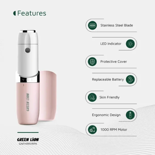 Green Lion Facial Hair Remover – Skin Friendly & Ergonomic Design - Image 3