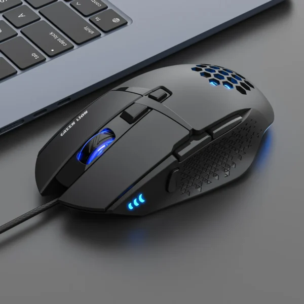 Green Lion G250 Gaming Mouse – 7200 DPI, RGB Lights, 8 Buttons - Image 4