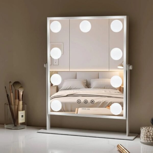 Glam Shine Makeup Mirror 9 – Green Lion - Image 3