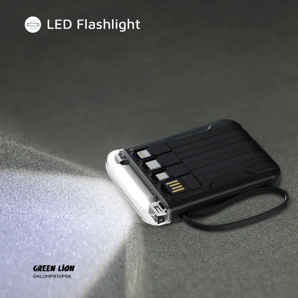 Green Lion Luma Pro 10000mAh Power Bank – Black - Image 7