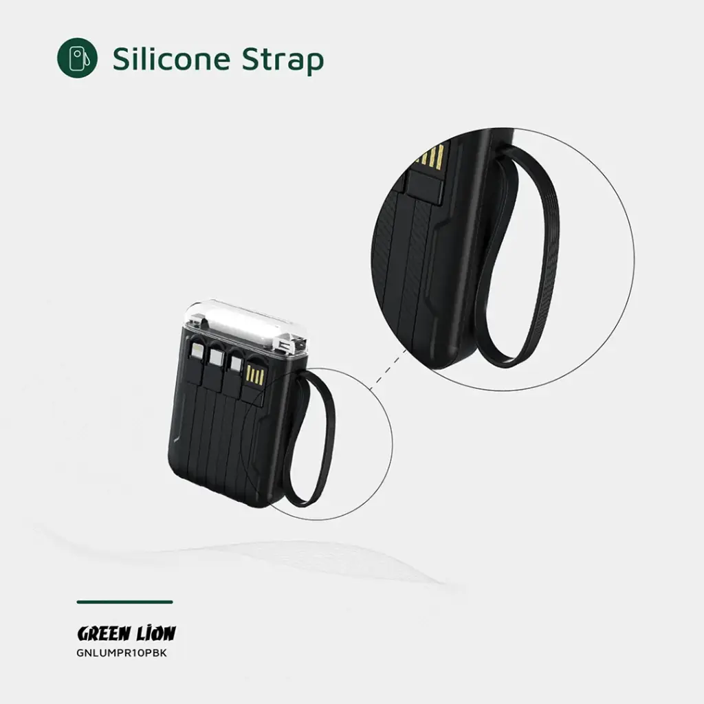 Green Lion Luma Pro 10000mAh Power Bank – Black - Image 5