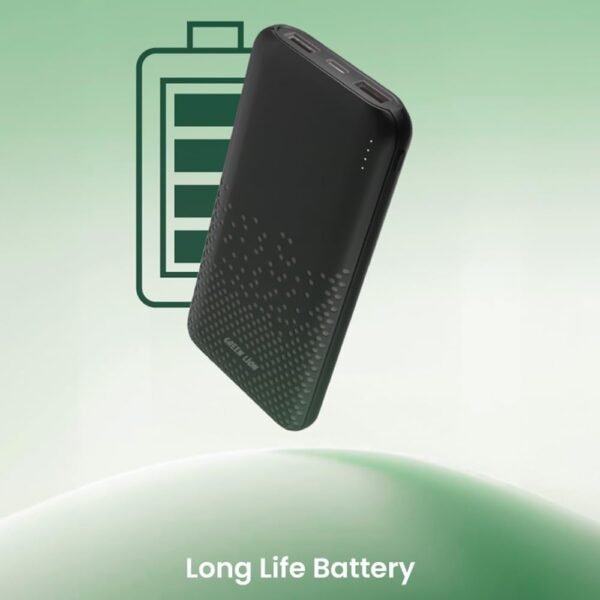 Green Lion Rome Ultra Slim – 10000mAh Power Bank (Dual USB-A, USB-C & Micro Inputs, 20W Fast Charge) - Image 4