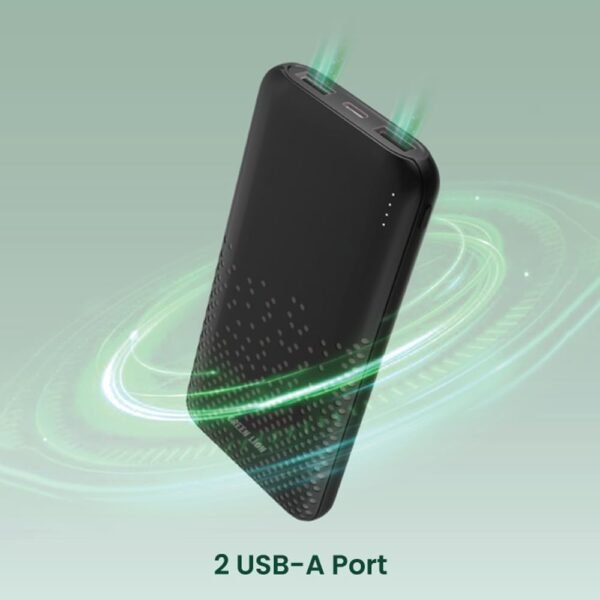 Green Lion Rome Ultra Slim – 10000mAh Power Bank (Dual USB-A, USB-C & Micro Inputs, 20W Fast Charge) - Image 6