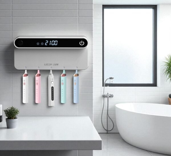 Green Lion Smart Toothbrush Sterilizer – Wall Mounted UV Sanitizer - Image 4