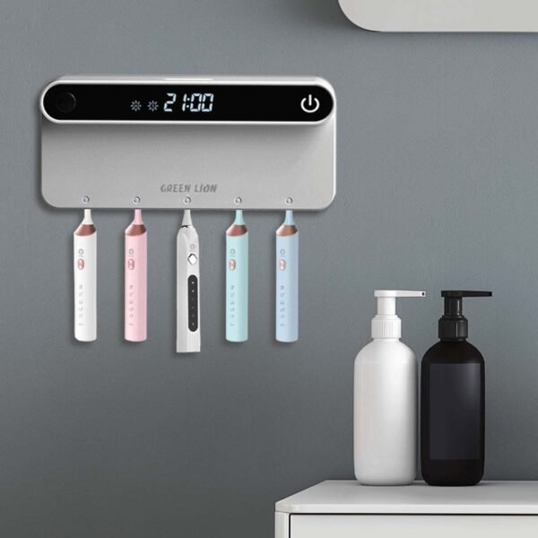 Green Lion Smart Toothbrush Sterilizer – Wall Mounted UV Sanitizer - Image 5