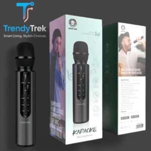 Green Lion Karaoke Microphone – 2000mAh, Echo Adjust, TWS Duet
