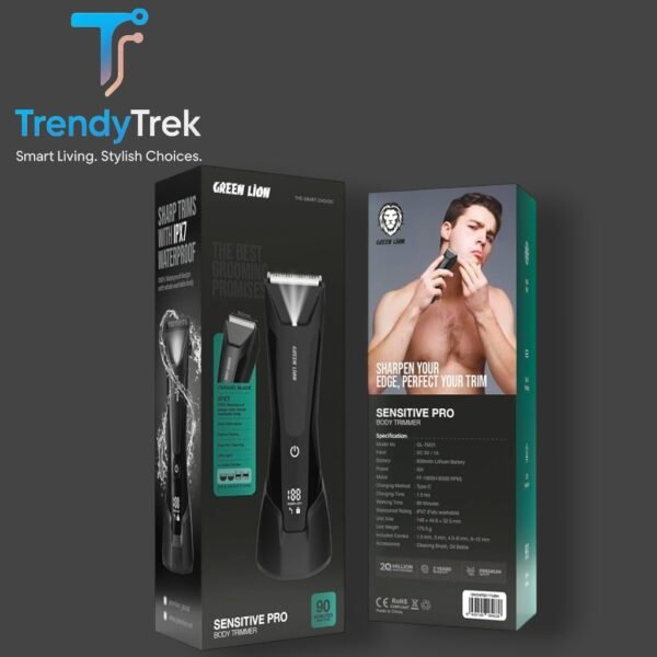 Green Lion Sensitive Pro Body Trimmer – Black