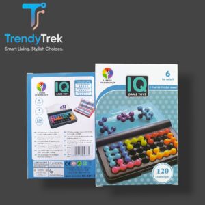 IQ Game Toys – 120 Challenge Puzzle (6 Variants) - IQ Fit (Blue)