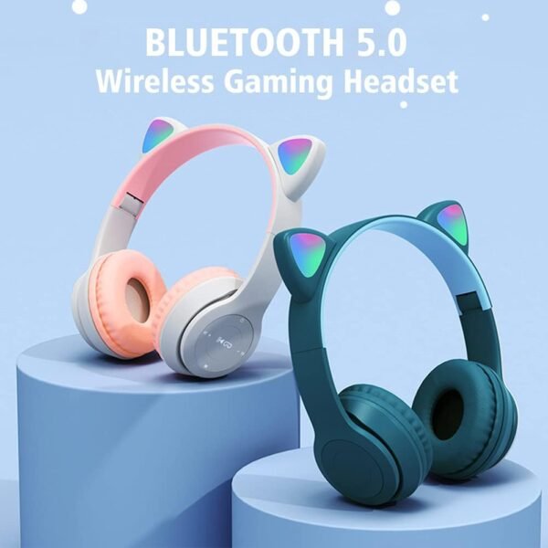 P47M Cat Ear Wireless Headphones – Multiple Colors - Image 8