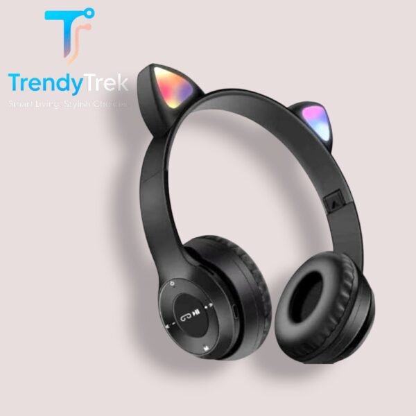 P47M Cat Ear Wireless Headphones – Multiple Colors - Image 2