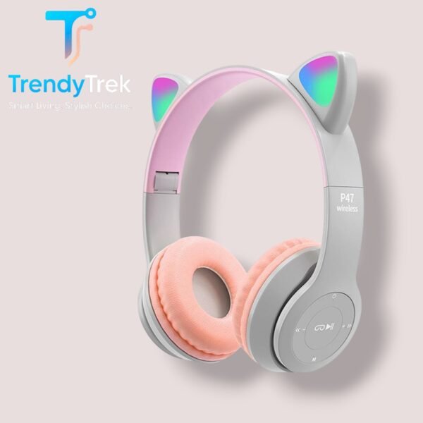 P47M Cat Ear Wireless Headphones – Multiple Colors - Image 4