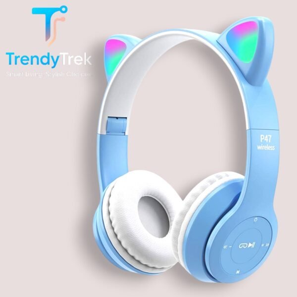 P47M Cat Ear Wireless Headphones – Multiple Colors - Image 5