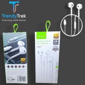 Bavin HX871 Type-C Hi-Res Audio Stereo Earphones – White