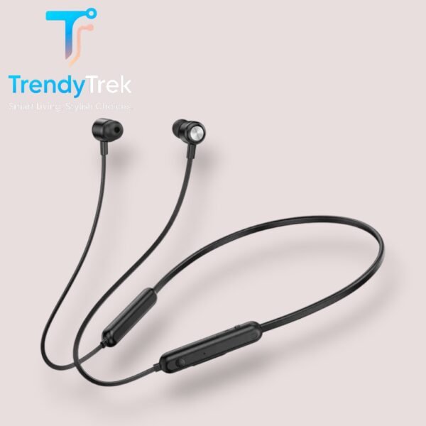 Foneng BL35 Wireless Magnetic Sports Earphones – Black - Image 2