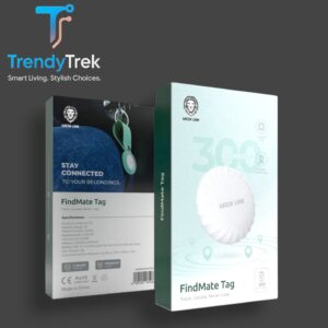 Green Lion FindMate Tag – Apple Find My Compatible Smart Tracker (White)