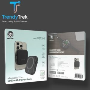 Green Lion Magsafe Trio 5000mAh Power Bank – Black