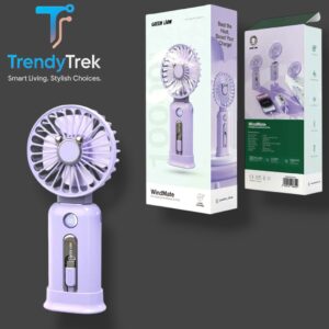 Green Lion WindMate Portable Power Bank & Fan – Purple