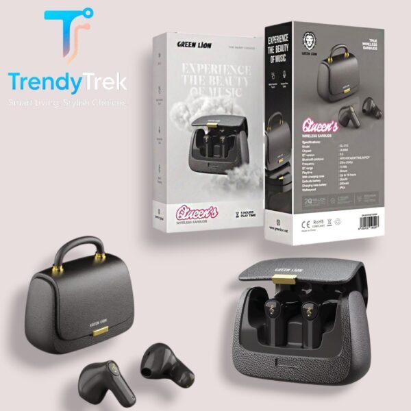Green Lion Queen’s Wireless Earbuds – Multiple Colors - Image 7