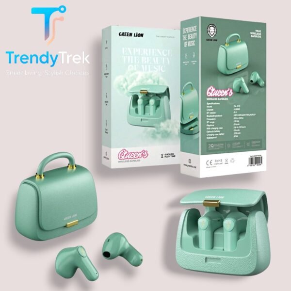 Green Lion Queen’s Wireless Earbuds – Multiple Colors - Image 8
