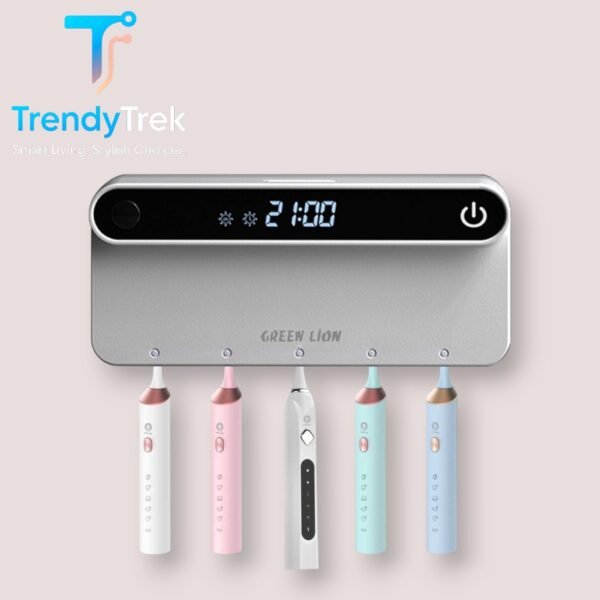 Green Lion Smart Toothbrush Sterilizer – Wall Mounted UV Sanitizer - Image 2
