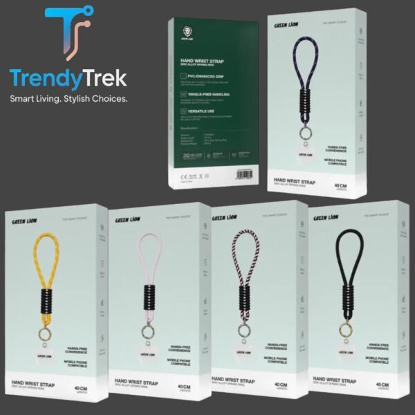 Green Lion Hand Wrist Strap – 40cm Adjustable Phone Tether
