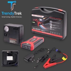High Power Multi-Function Jump Starter with Tire Inflator – All-in-One Car Emergency Kit