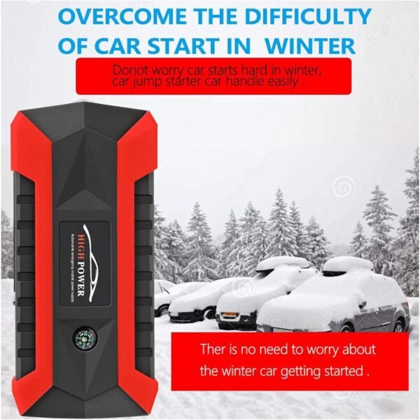 High Power Multi-Function Jump Starter with Tire Inflator – All-in-One Car Emergency Kit - Image 3