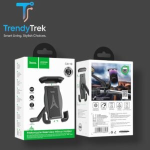 Hoco CA119 Motorcycle Rearview Mirror Phone Holder – 360° Adjustable & Shock-Resistant Mount