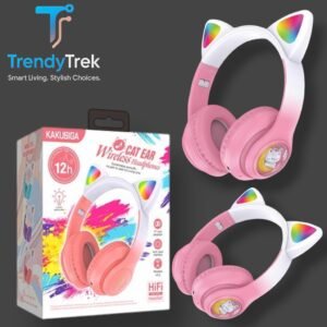 Kakusiga Cat Ear Wireless Headphones – Pink