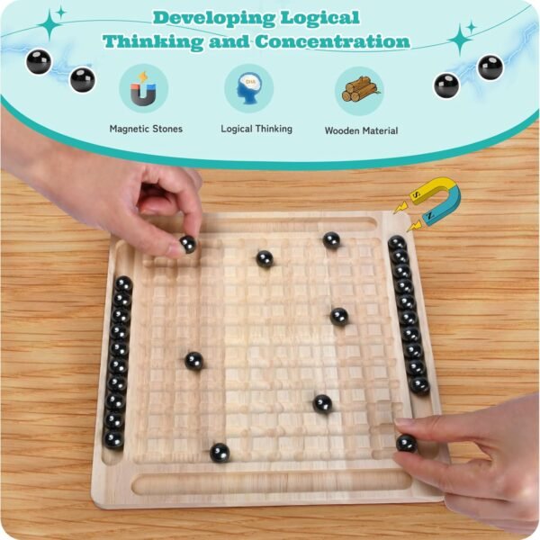 IQ Puzzle Game – Magnetic Chess (Board + Magnets)
