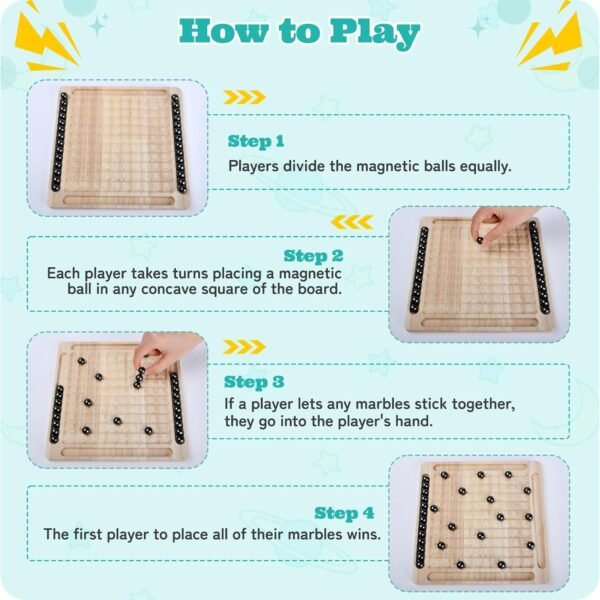 IQ Puzzle Game – Magnetic Chess (Board + Magnets)