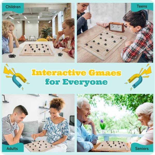 IQ Puzzle Game – Magnetic Chess (Board + Magnets)