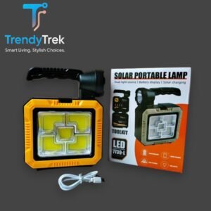 COB 7739-C Solar Work Light with Built-In 16-Piece Toolkit – USB Rechargeable
