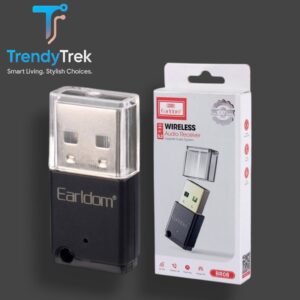 Earldom ET-BR08 Wireless Audio Receiver – Bluetooth 5.2, Hands-Free Calling, 10m Range