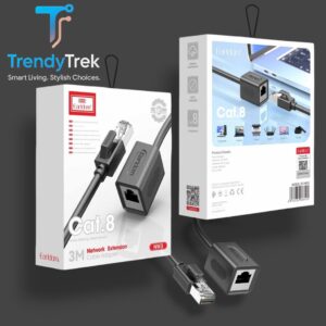 Earldom Cat 8 Network Extension Cable Adapter – 1M