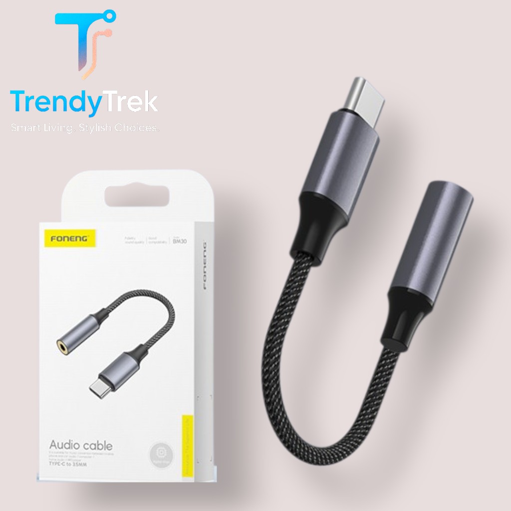 Foneng BM30 Type-C to 3.5mm Audio Cable - Image 2