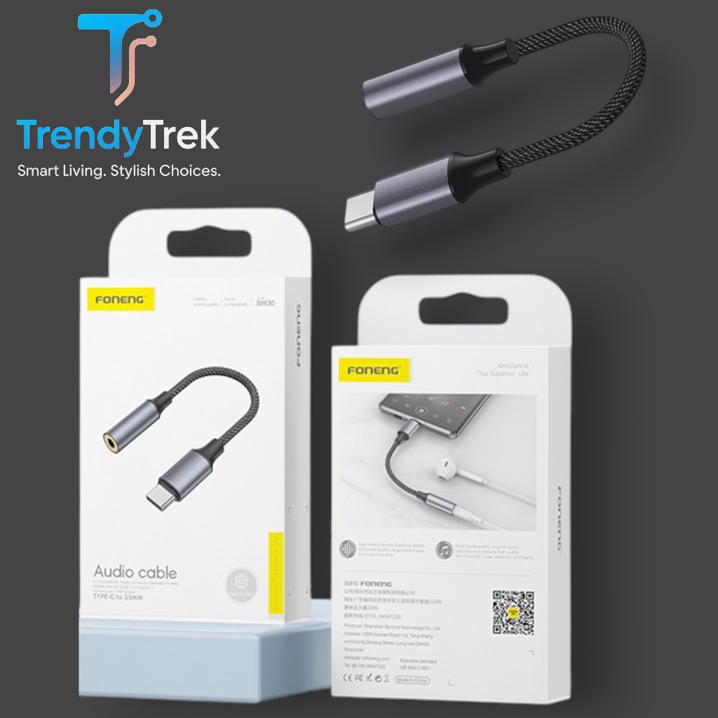 Foneng BM30 Type-C to 3.5mm Audio Cable