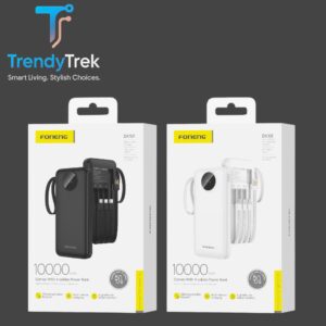 Foneng DX101 10000 mAh Power Bank with 4 Built-in Cables (2 A)