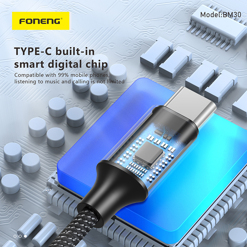 Foneng BM30 Type-C to 3.5mm Audio Cable - Image 3