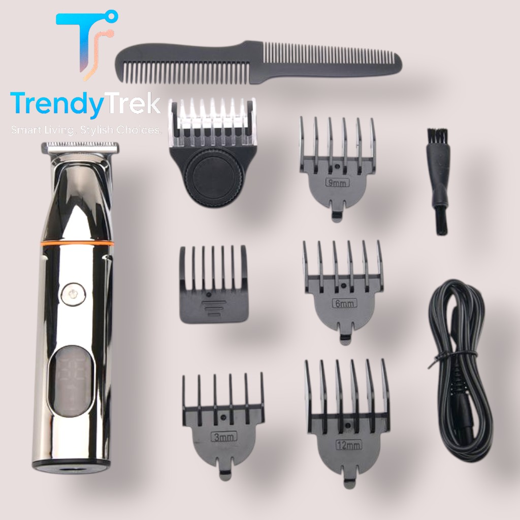 Green Lion 5 in 1 Multi-Function Hair Clipper Set – Black (600mAh) - Image 3