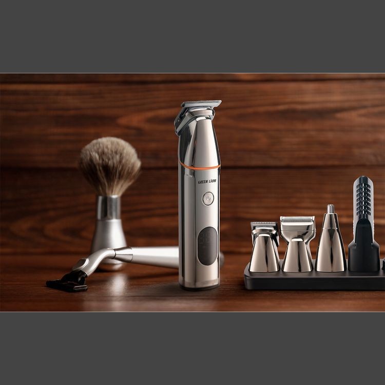 Green Lion 5 in 1 Multi-Function Hair Clipper Set – Black (600mAh) - Image 4