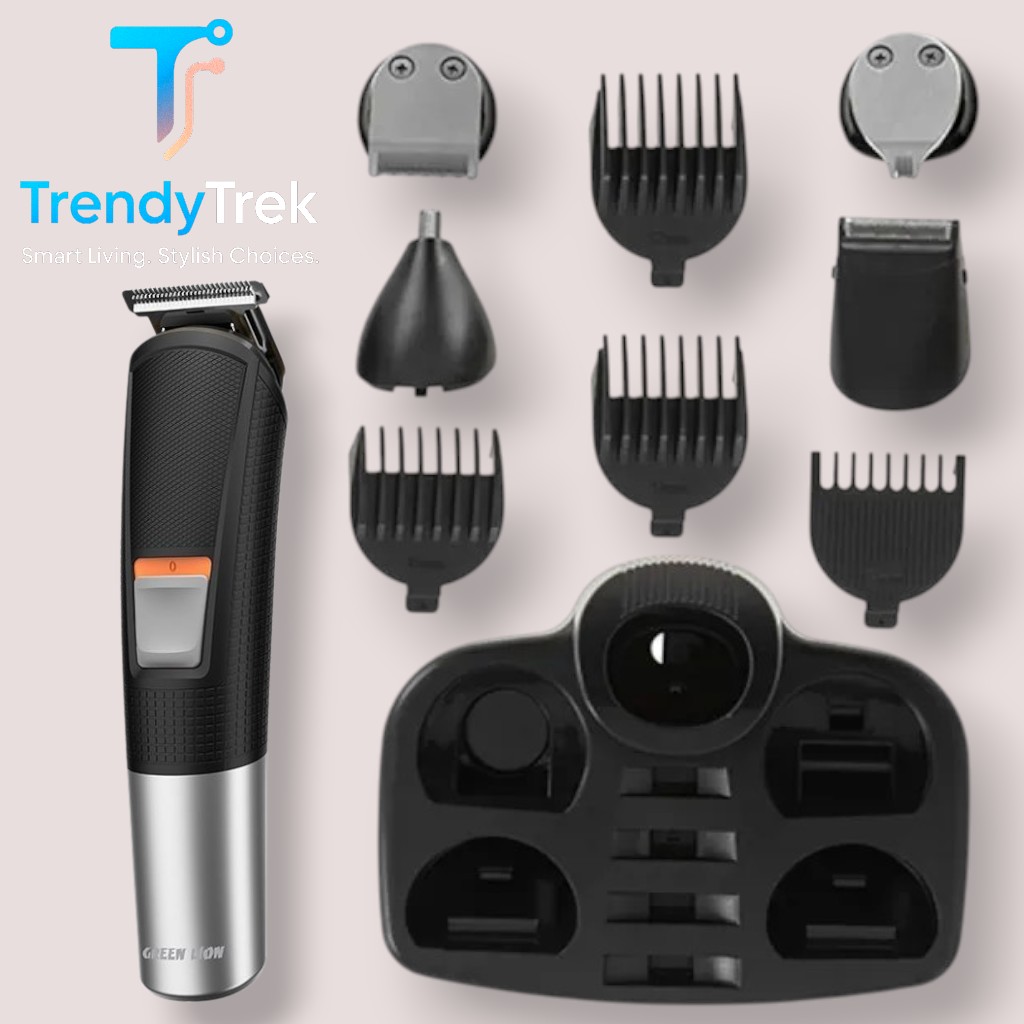 Green Lion 5-in-1 Men’s Grooming Kit – Black with LED Display - Image 3