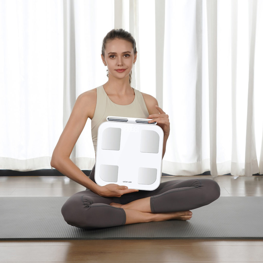 Green Lion Smart Body Scale with 8 Electrodes – White - Image 3